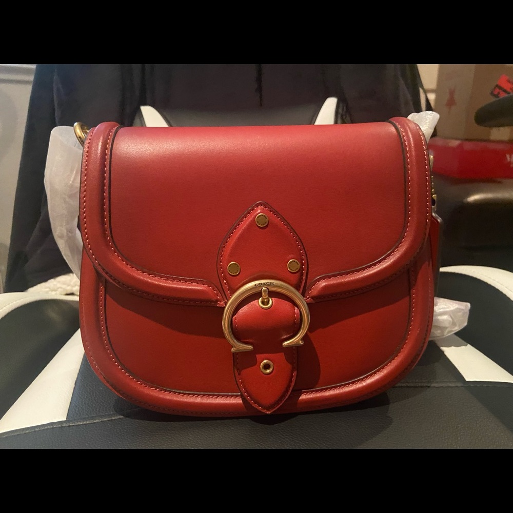Coach beat saddle bag